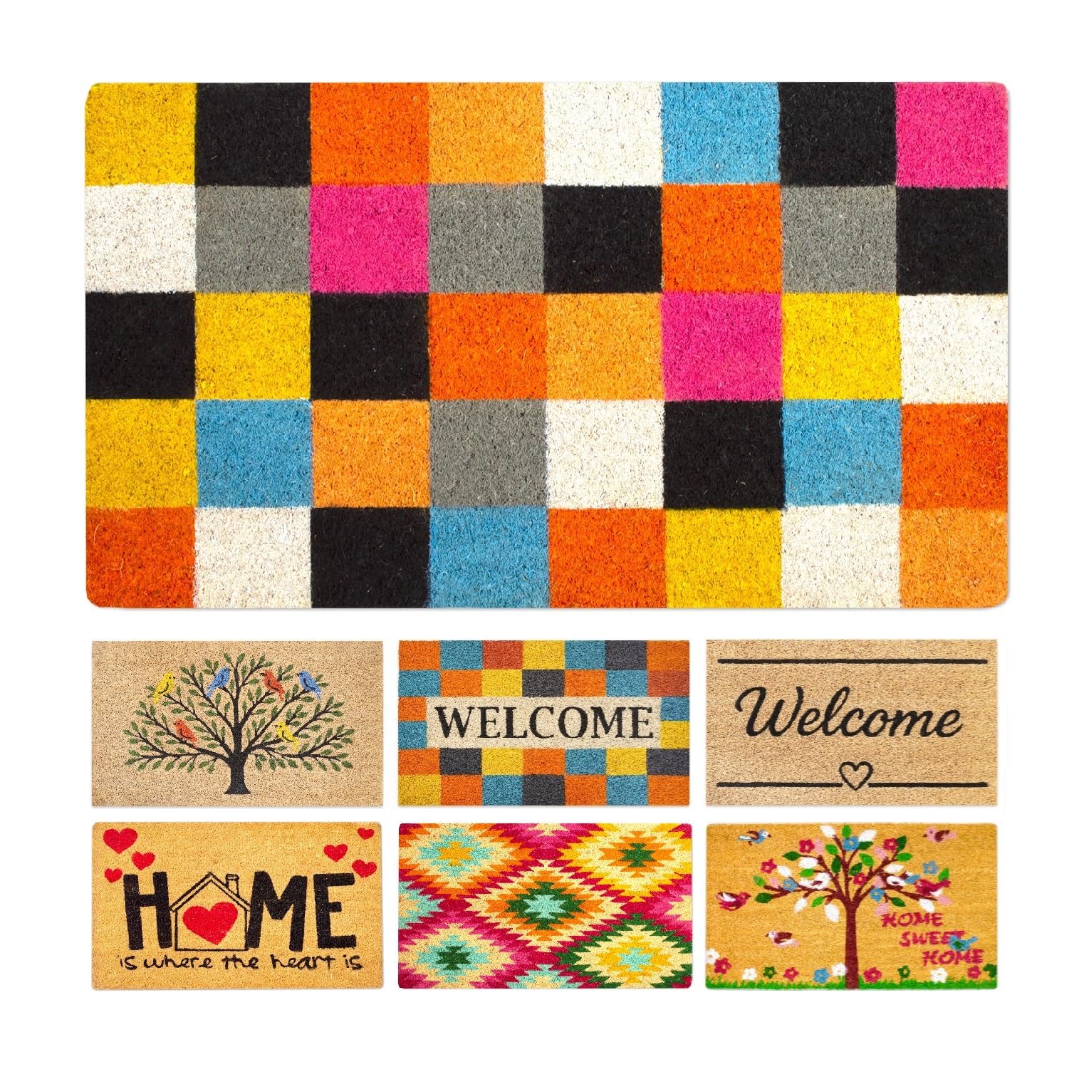 LUA VIKA coir doormat for outdoor entrance with dirt-trapping surface