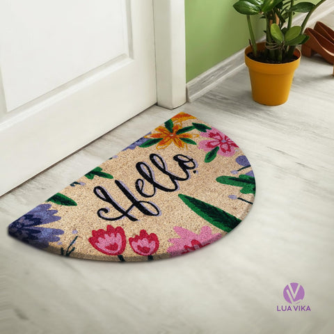 Easy-clean Lua Vika coir mat—shake out dirt and brush off.