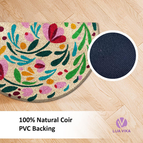 LUA VIKA Flora easy-clean doormat you can shake or brush clean