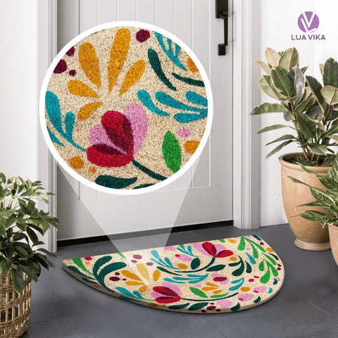 LUA VIKA Flora floral-design doormat front door welcomes guests with color