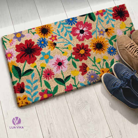 LUA VIKA Front door rug that’s easy to shake and brush