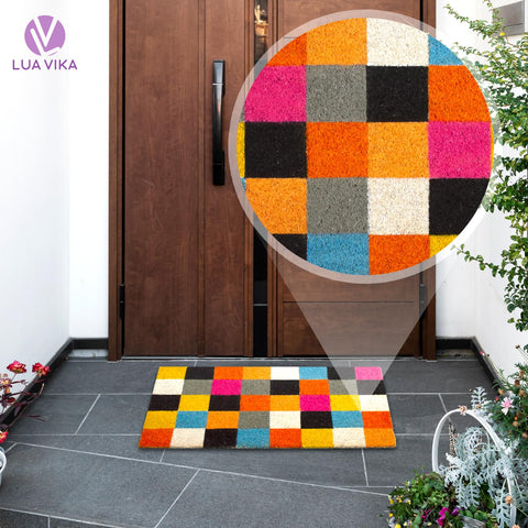 LUA VIKA funny door mat adds personality to outside entry