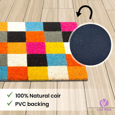 LUA VIKA heavy-duty coir mat withstands high-traffic entries