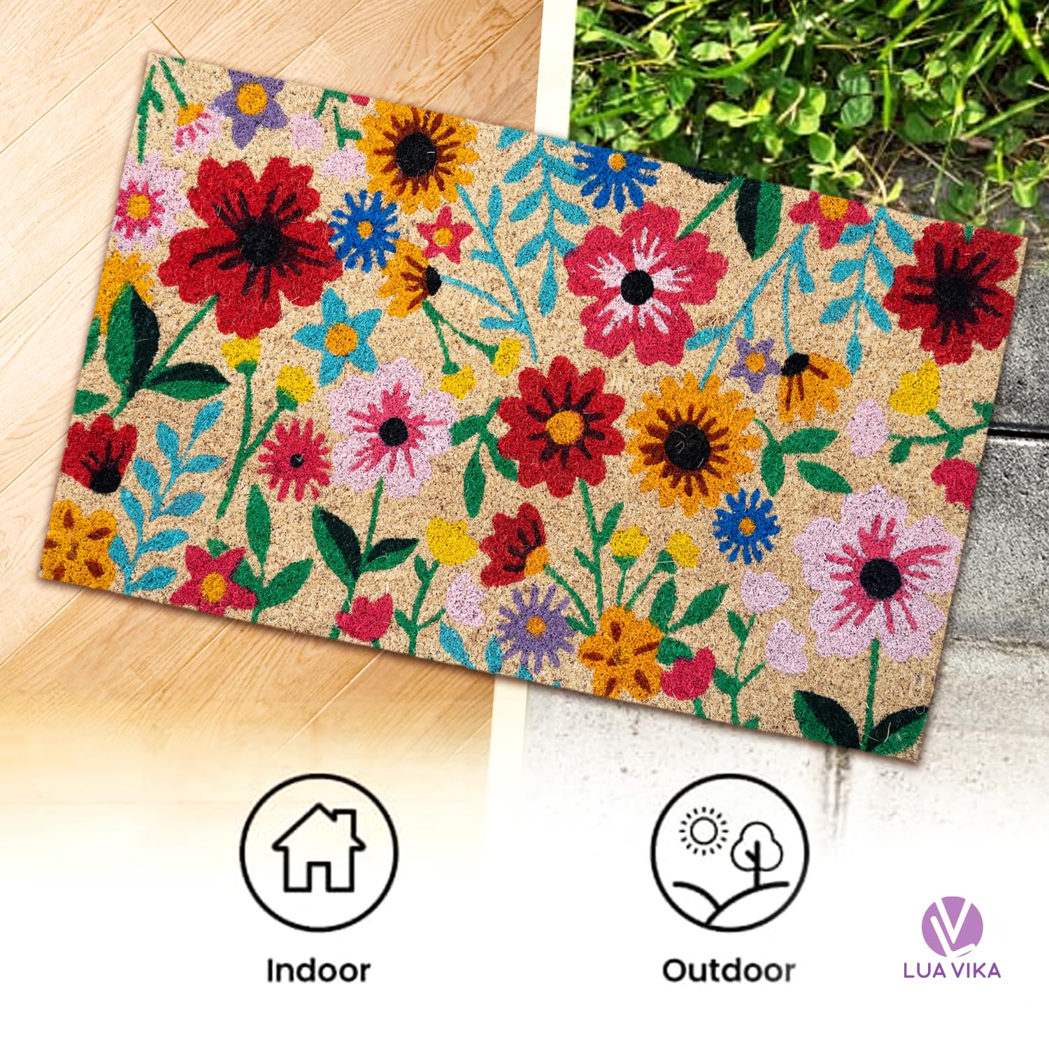 LUA VIKA Heavy-duty outdoor mat for busy entrances