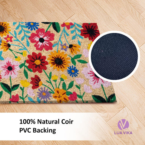LUA VIKA Natural coir entrance mat for durability