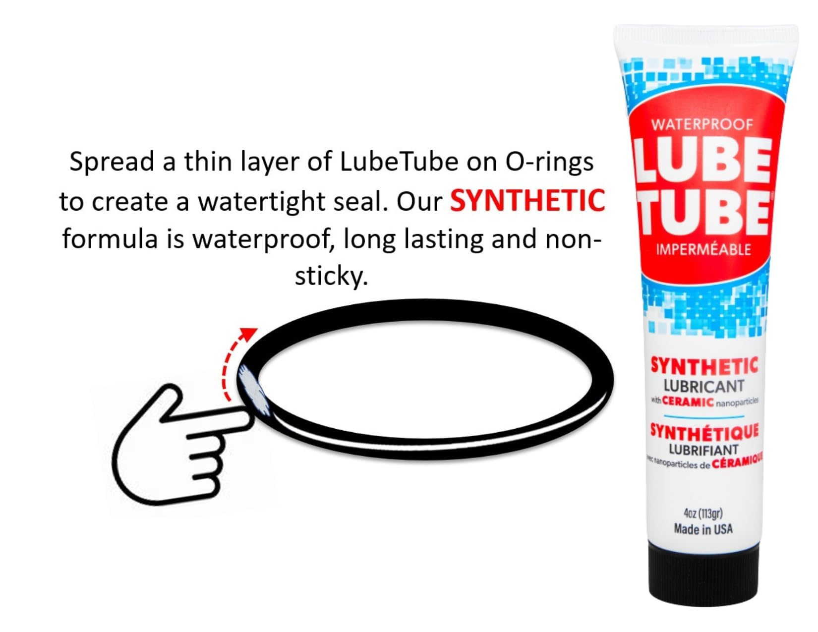 LubeTube on faucet stems and water O-rings delivering watertight seals