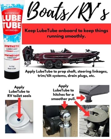 LubeTube around a marine prop shaft for smooth operation and protection