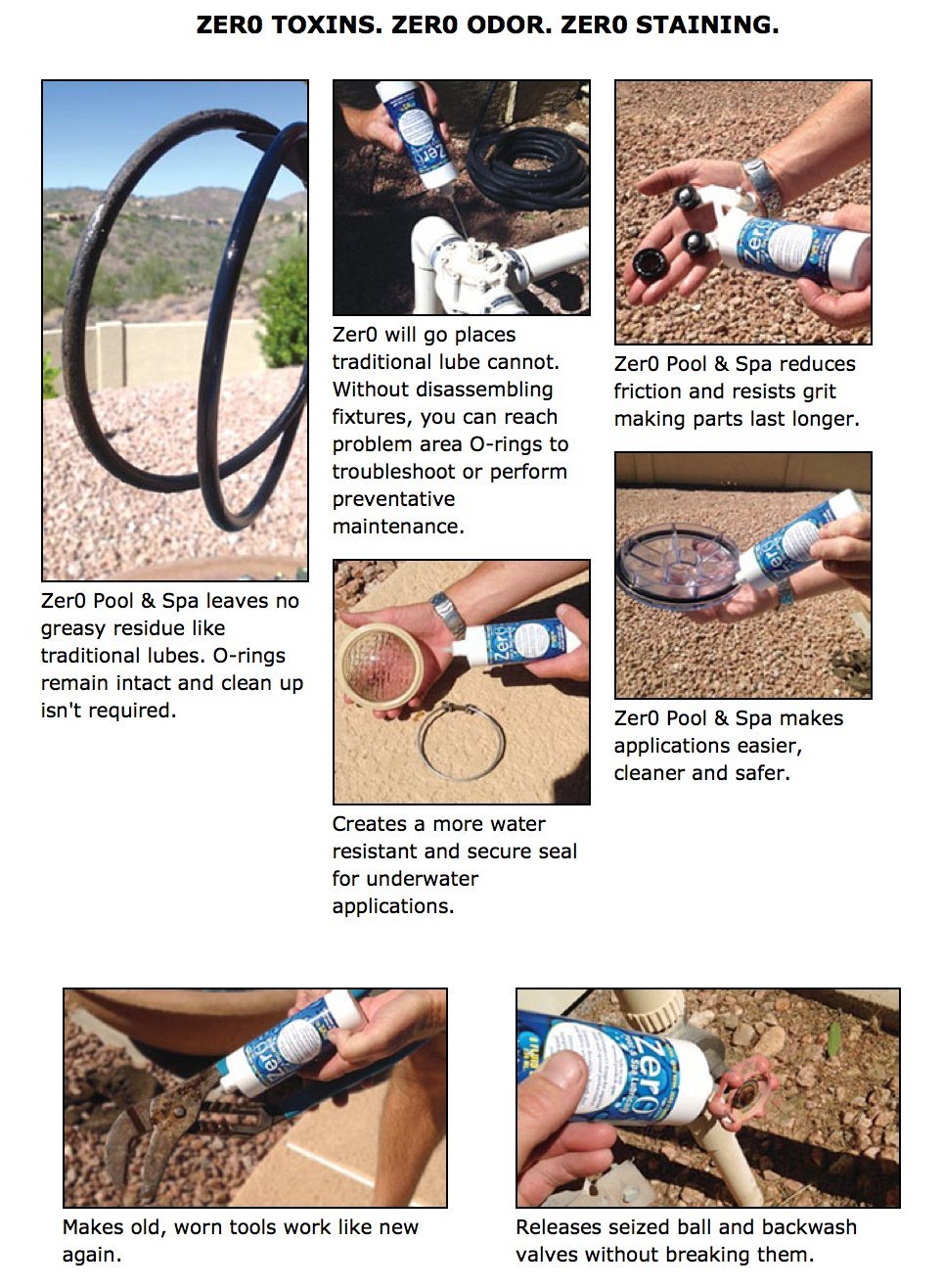 Lubegard Zer0 straw attachment enables mess-free application around pool gear.