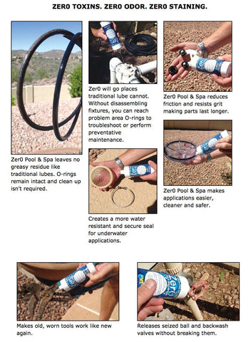 Lubegard Zer0 straw attachment enables mess-free application around pool gear.