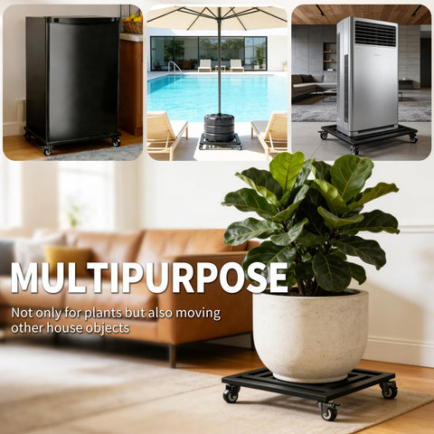 LUBORN plant caddy open-grid design promotes air circulation around plants