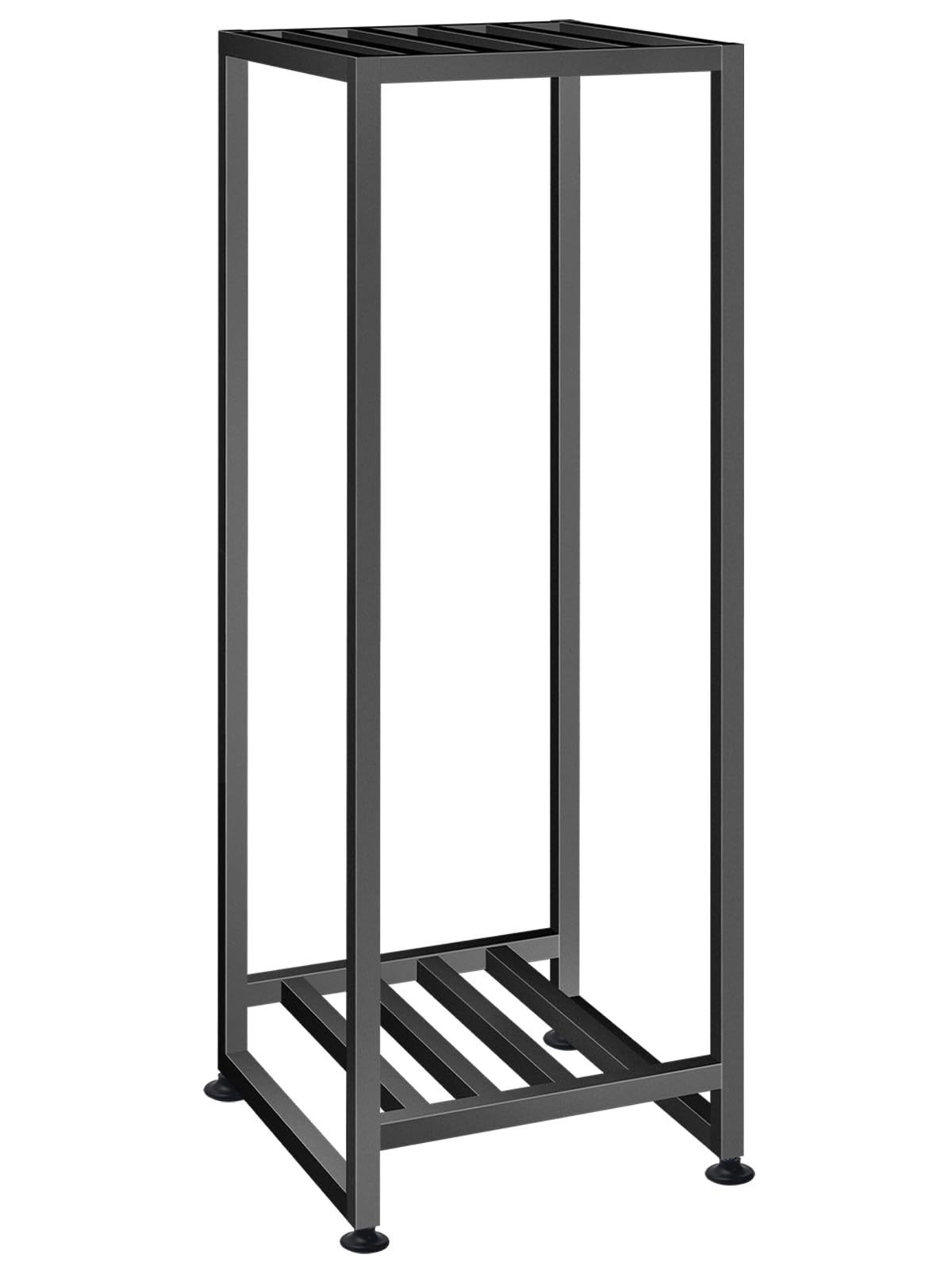 LUBORN plant stand front view highlights two-tier design for space-saving display