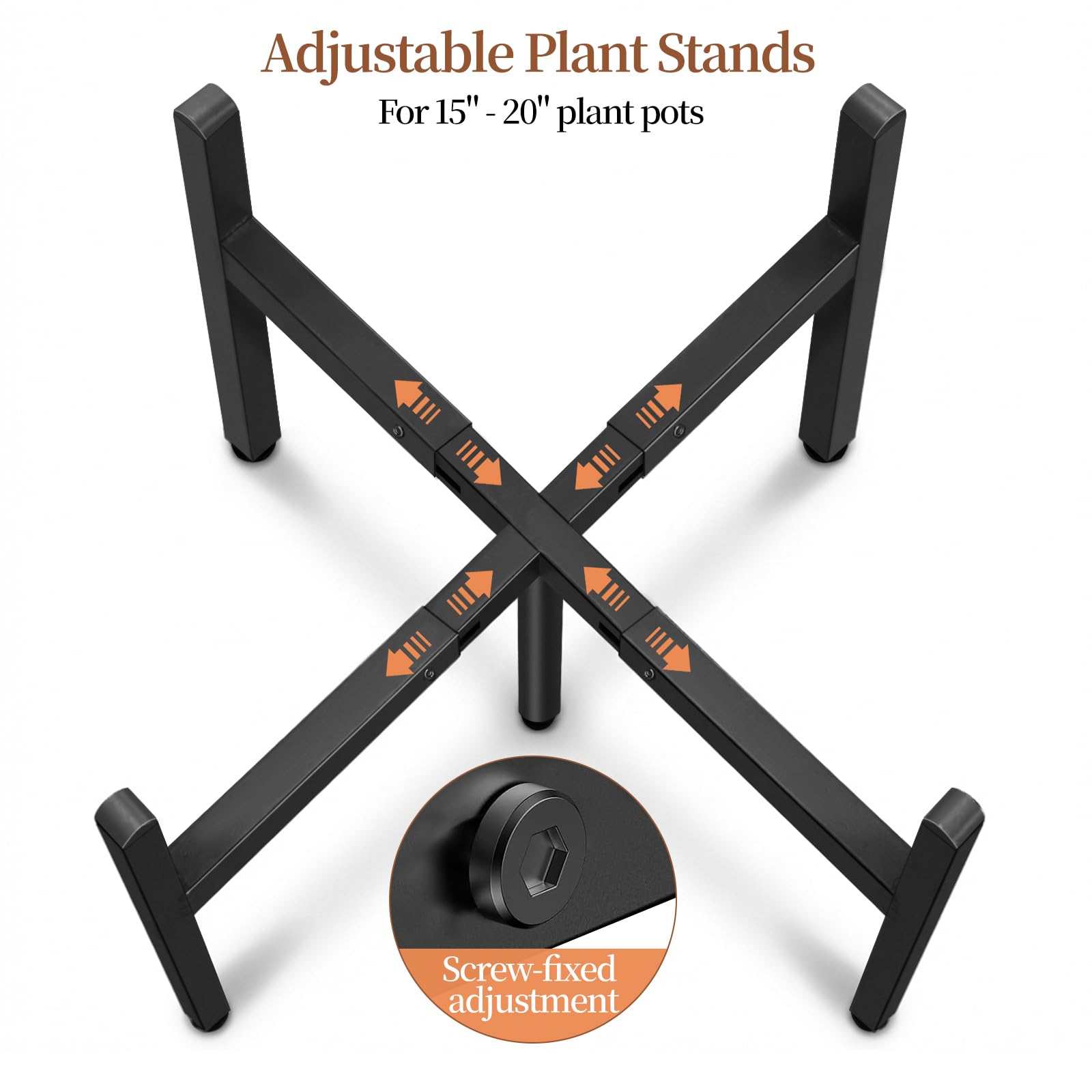 LUBORN plant stand assembly steps shown for quick setup