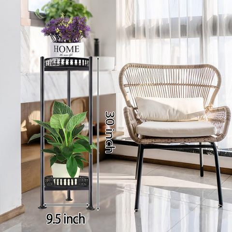 LUBORN plant stand outdoor garden placement on deck or patio.