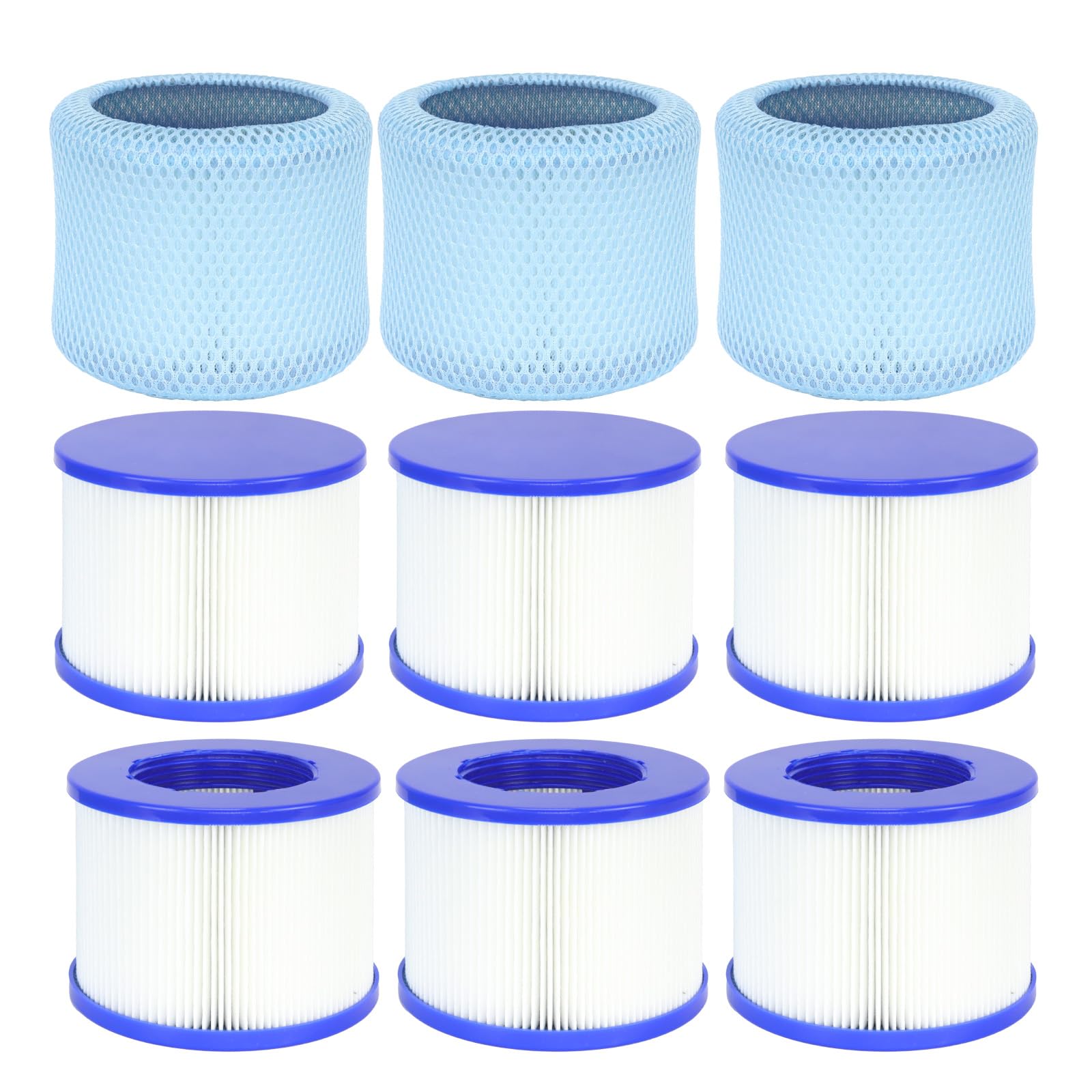 Lucasou 60% denser filter for crystal-clear spa water and easier maintenance
