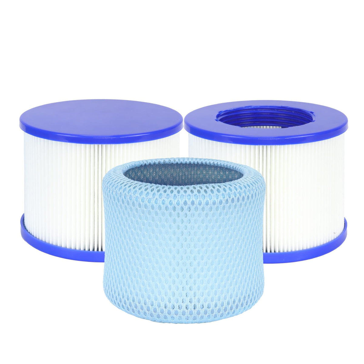 Lucasou 60% denser spa filter pack for clearer water and higher debris capture.