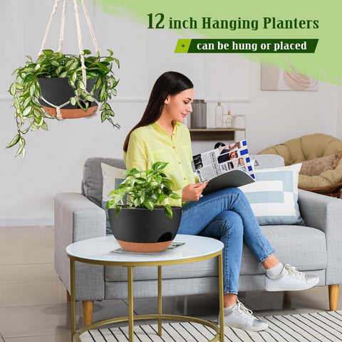Lucieblessdesign indoor-outdoor decor hanging planter brightening porch or living space.
