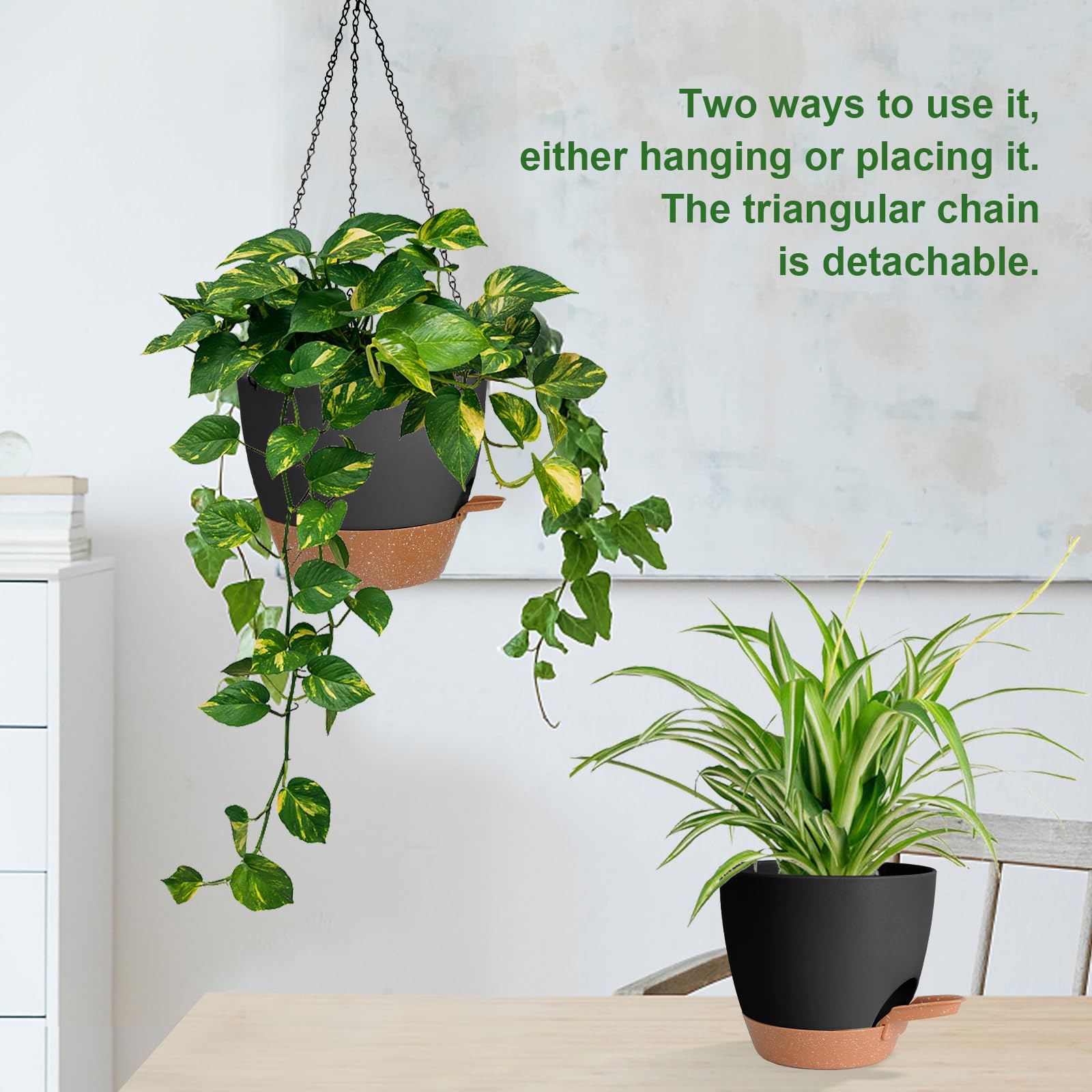 Lucieblessdesign triangulated chain hanger provides sturdy, stable hanging support