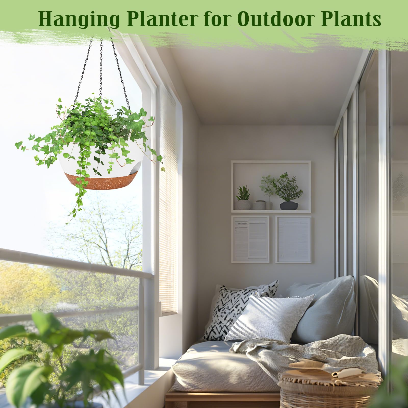 Lucieblessdesign two-pack hanging planters ready for easy display