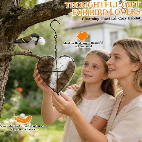 Lucift outdoor garden art birdhouse doubles as decorative wildlife shelter.