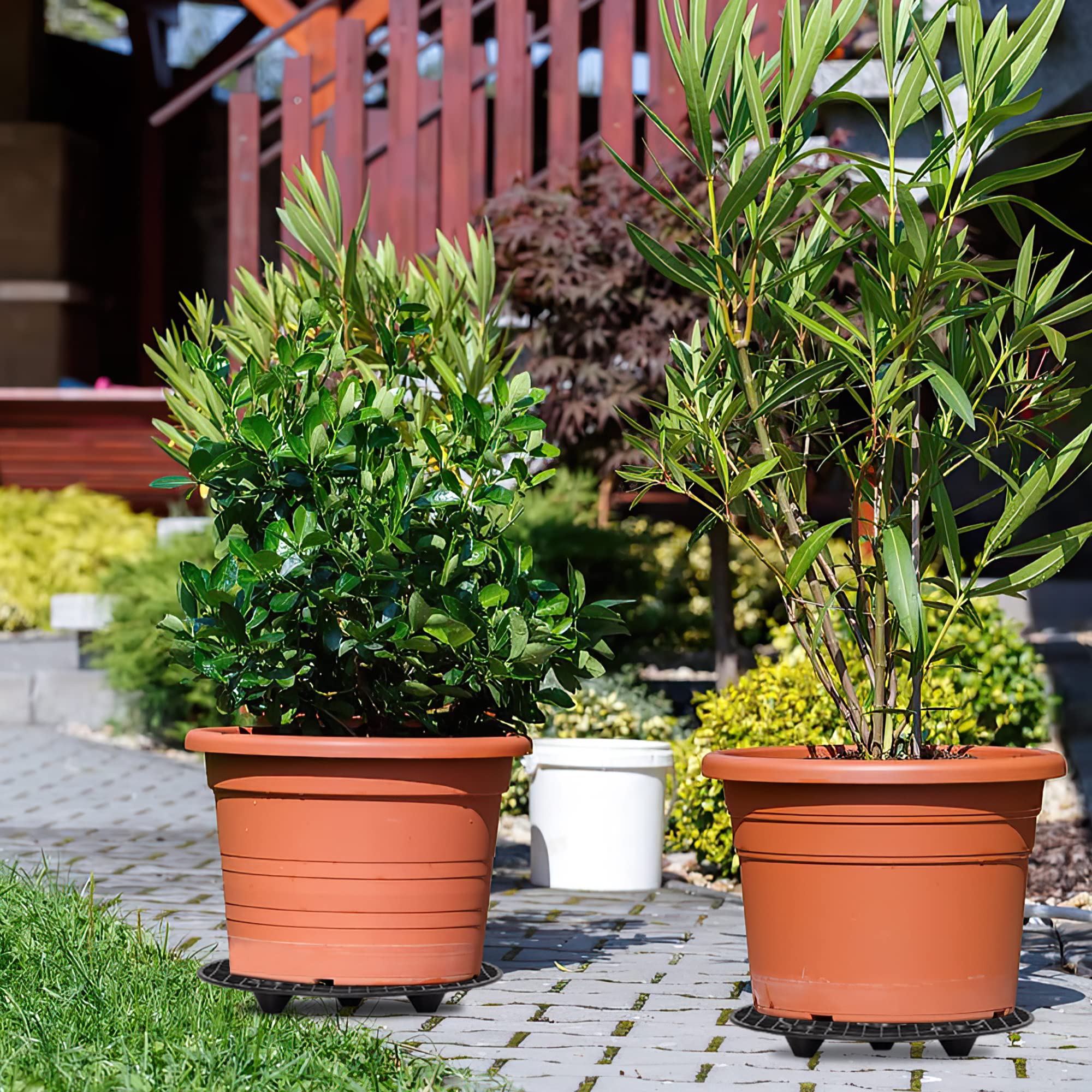 LUCKIPLUS anti-tilt supports keep pots steady on patios and indoors.