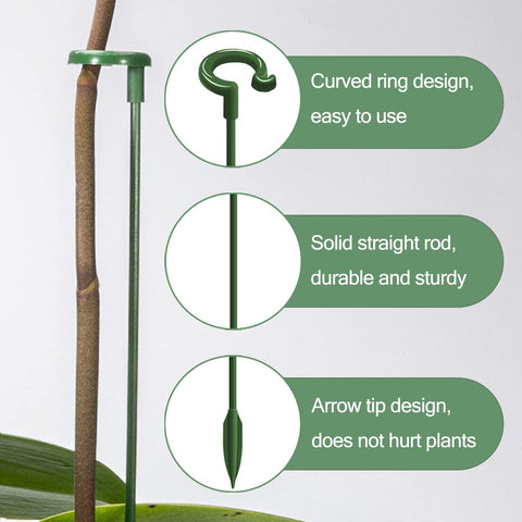 LUCKJUJU fiberglass stake is durable and garden-blending