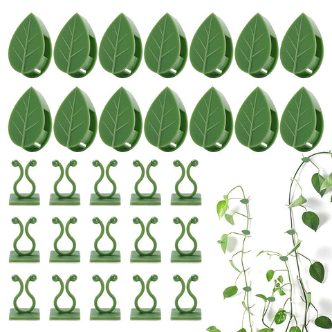 LUCKJUJU leaf-shaped wall clip holds vines discreetly for tidy growth.