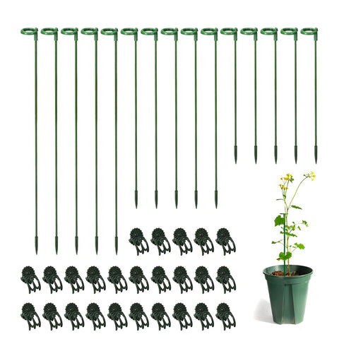 LUCKJUJU plant stake assembly steps for quick upright support