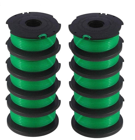 Lucky Seven GH3000 spool with black housing and green nylon line for fast, precise trimming.