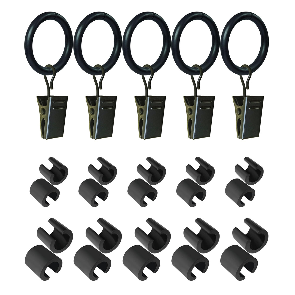 Luckupper flag clips top clamps secure banners on windy days