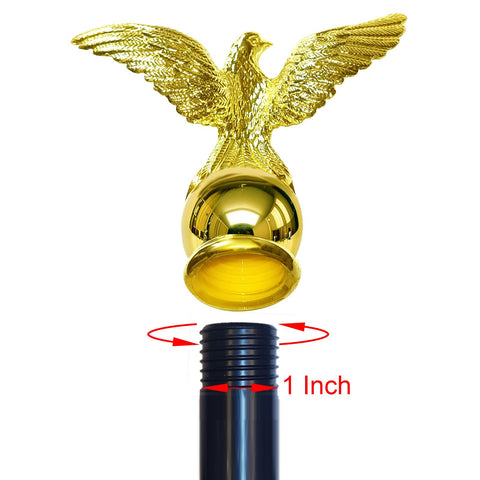 Luckupper outdoor eagle topper made of ABS resists weather and fading.