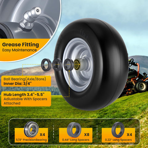 Lucky Seven reinforced alloy center bearing close-up highlighting durable support.