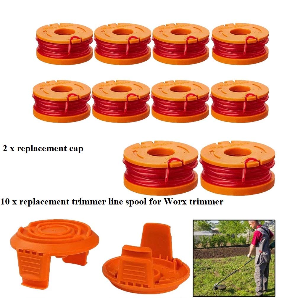 Lucky Seven auto feed spool designed for easy reloading during edging tasks.