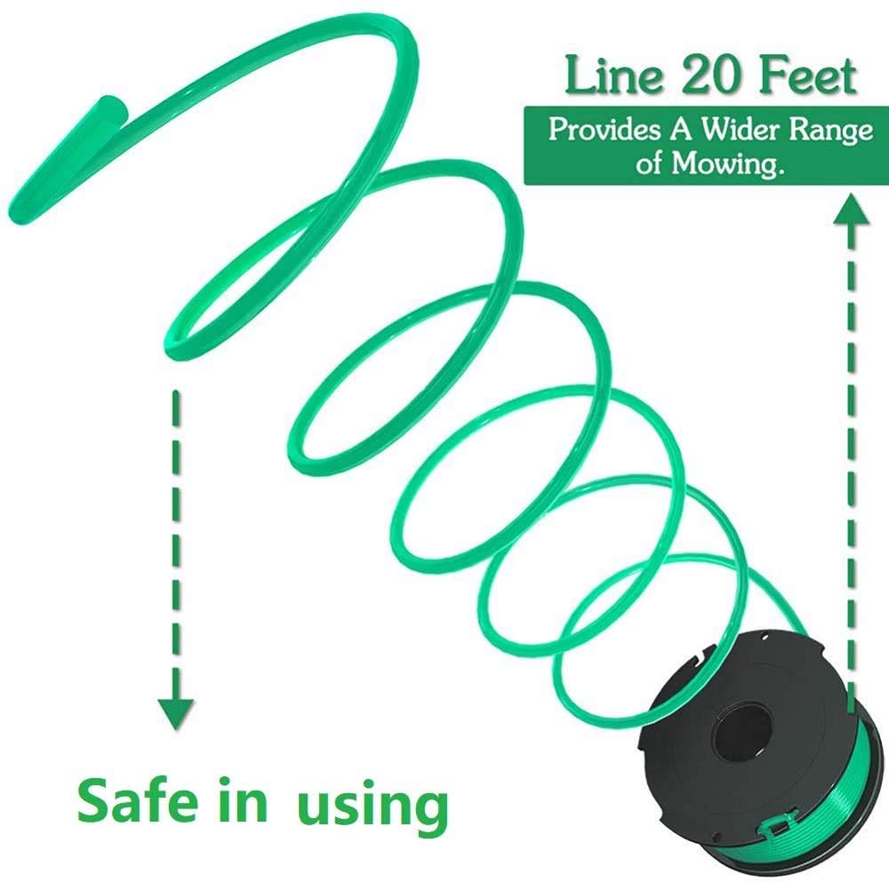 Lucky Seven 20ft nylon line spool delivers steady, clean cuts during trimming.