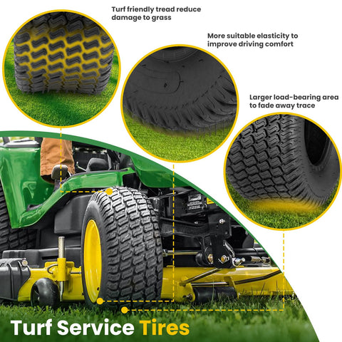 Lucky Seven grass-friendly tire demonstrates even wear and smooth ride on soft lawns