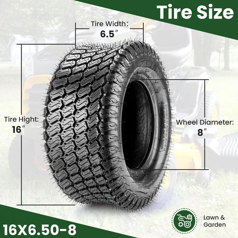 Lucky Seven hill traction lawn tire protects turf on slopes