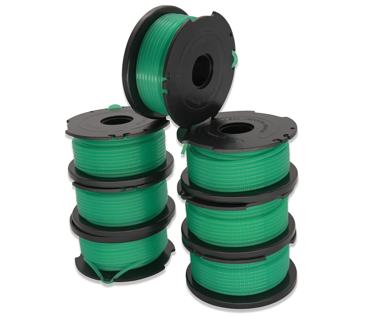 Lucky Seven SF-080 replacement spool with 20ft nylon line for quick trimming.