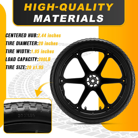 Lucky Seven universal 20-inch fit for wheelbarrows and hand carts
