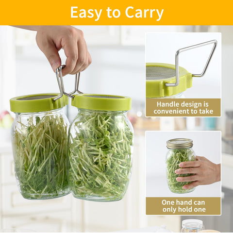 Luckyiren wide-mouth jar fit demonstrated with standard jars