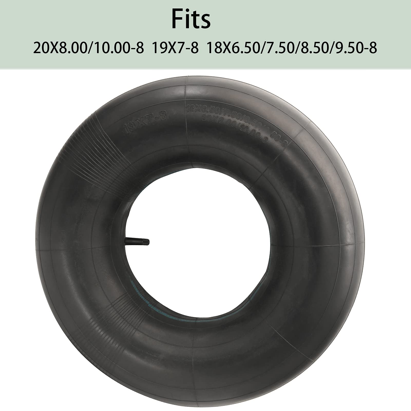 LuckySlycyc inner tube installation on an 8 inch rim.