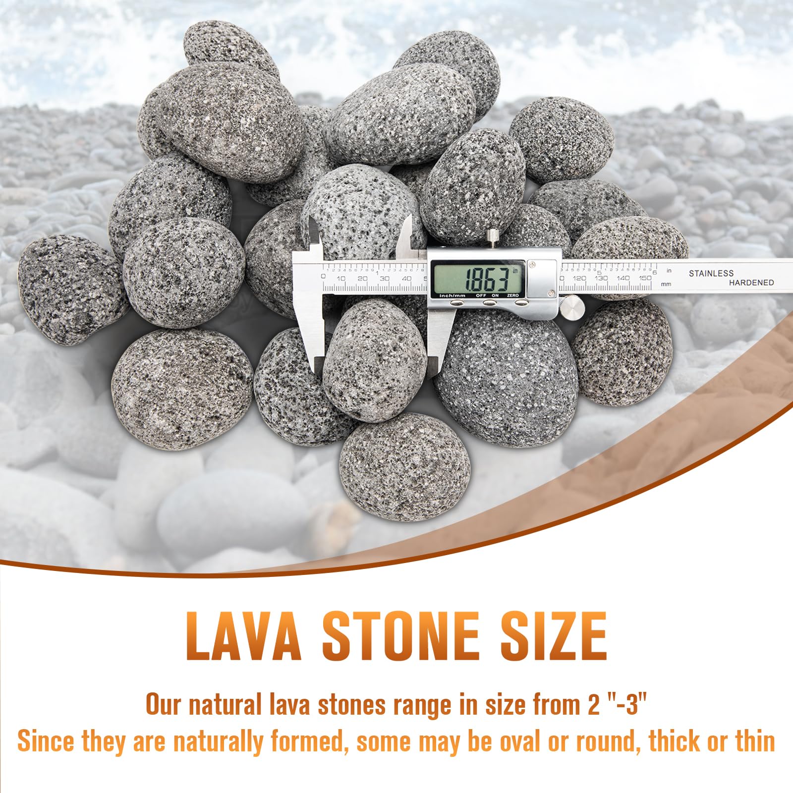 LuckySlycyc lava rocks as garden decor and outdoor ornament accents