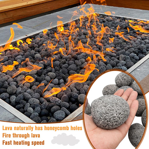 LuckySlycyc lava rocks used in indoor pots and vases for texture