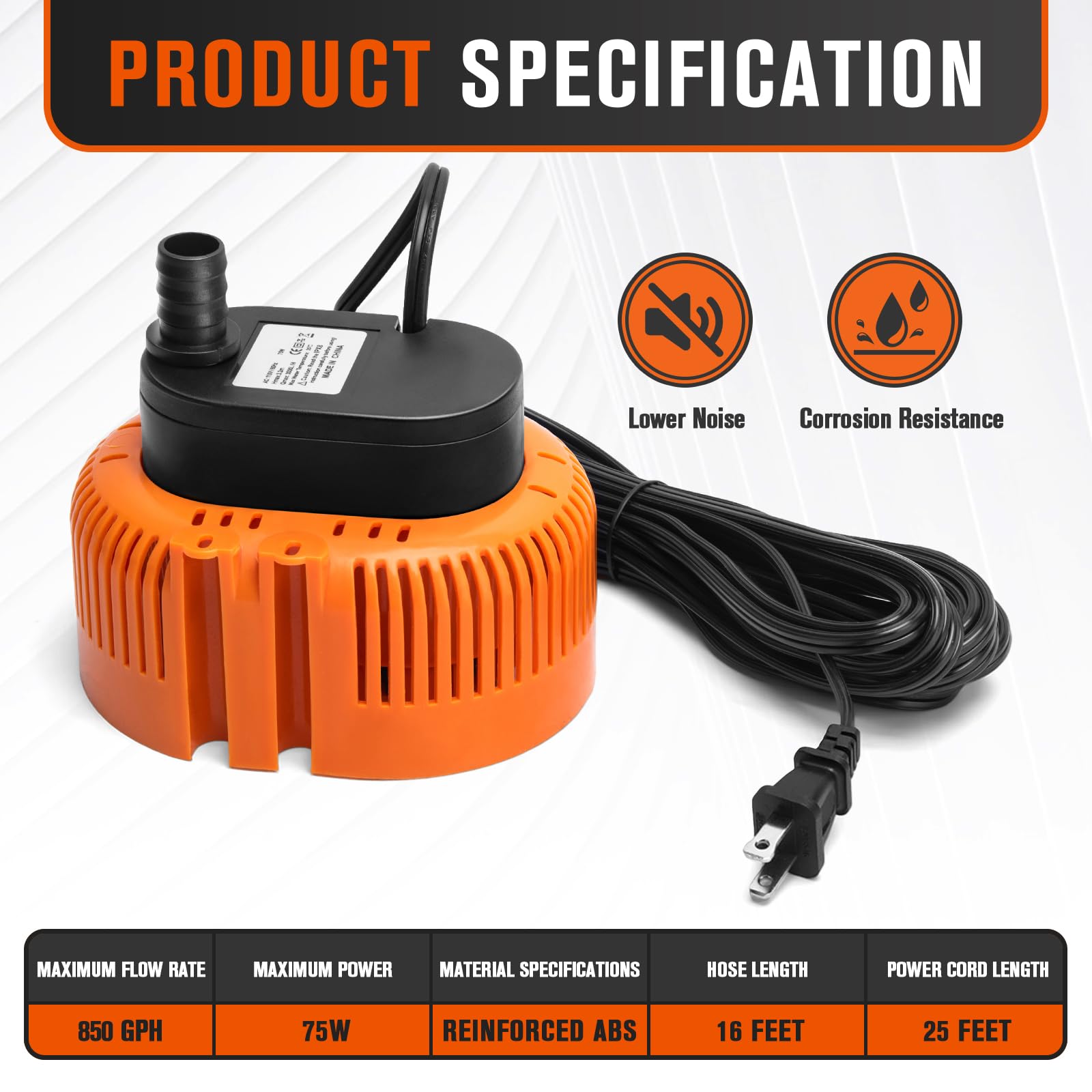 LuckySlycyc 75W motor pump for efficient performance