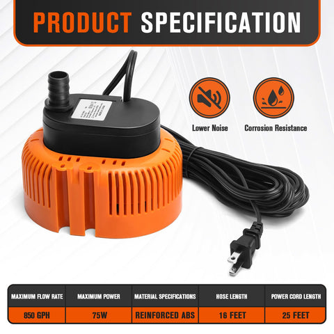 LuckySlycyc 75W motor pump for efficient performance