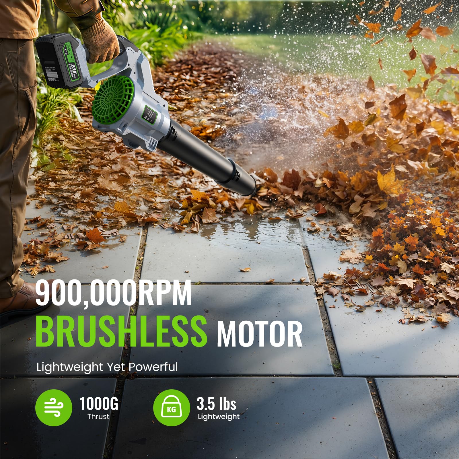 LUCKYTECH five-speed control for different debris loads