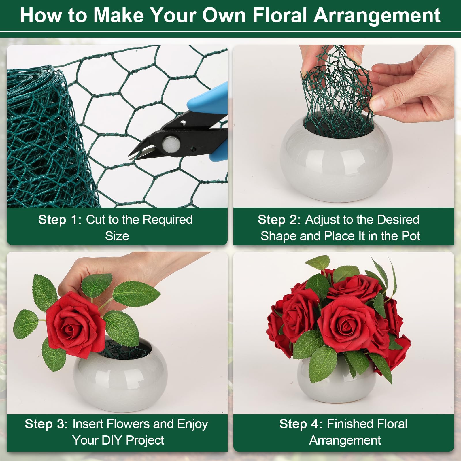 Lucomb garden mesh protects beds from small animals while remaining breathable.