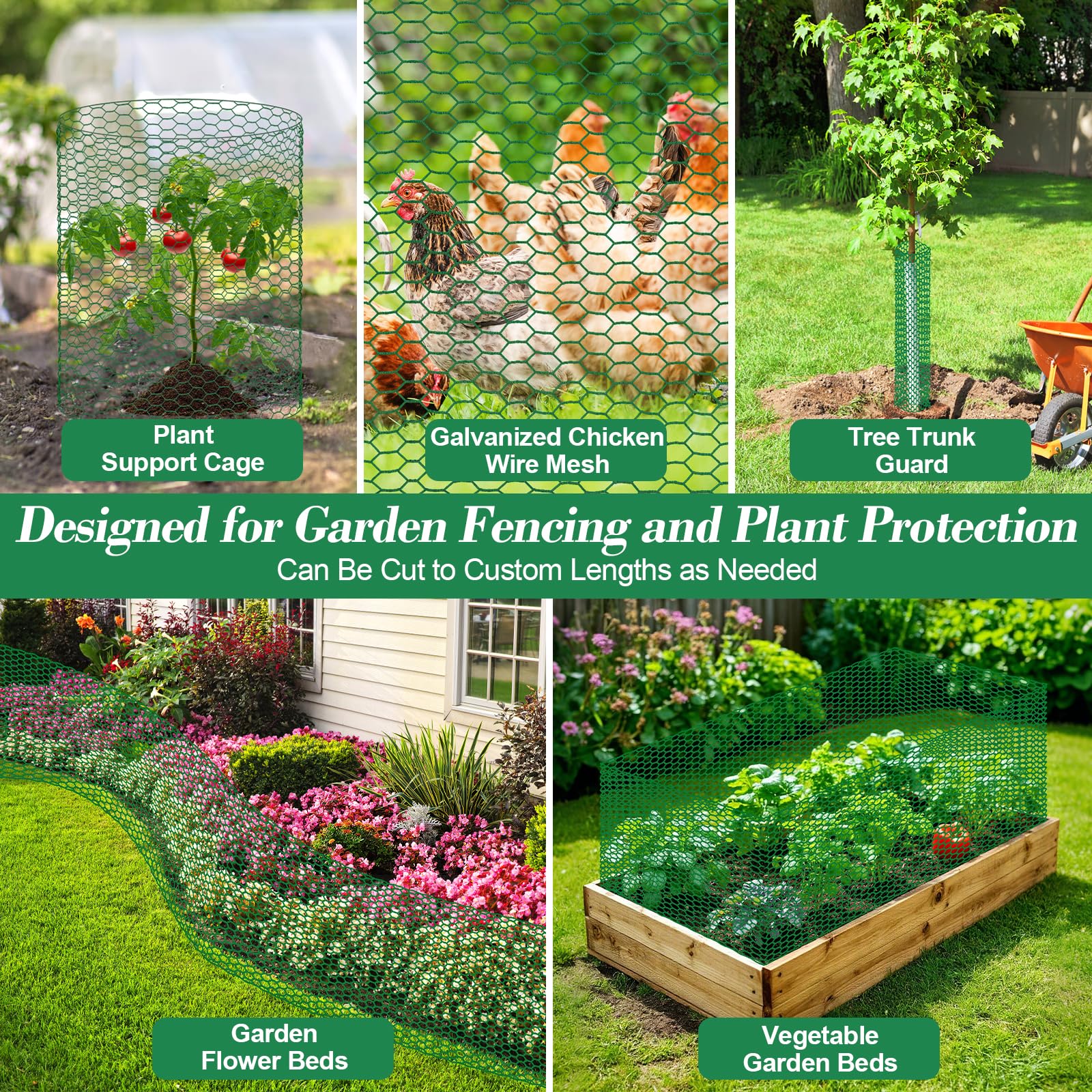 Lucomb plant protector garden protection shields vegetables and flowers from small animals
