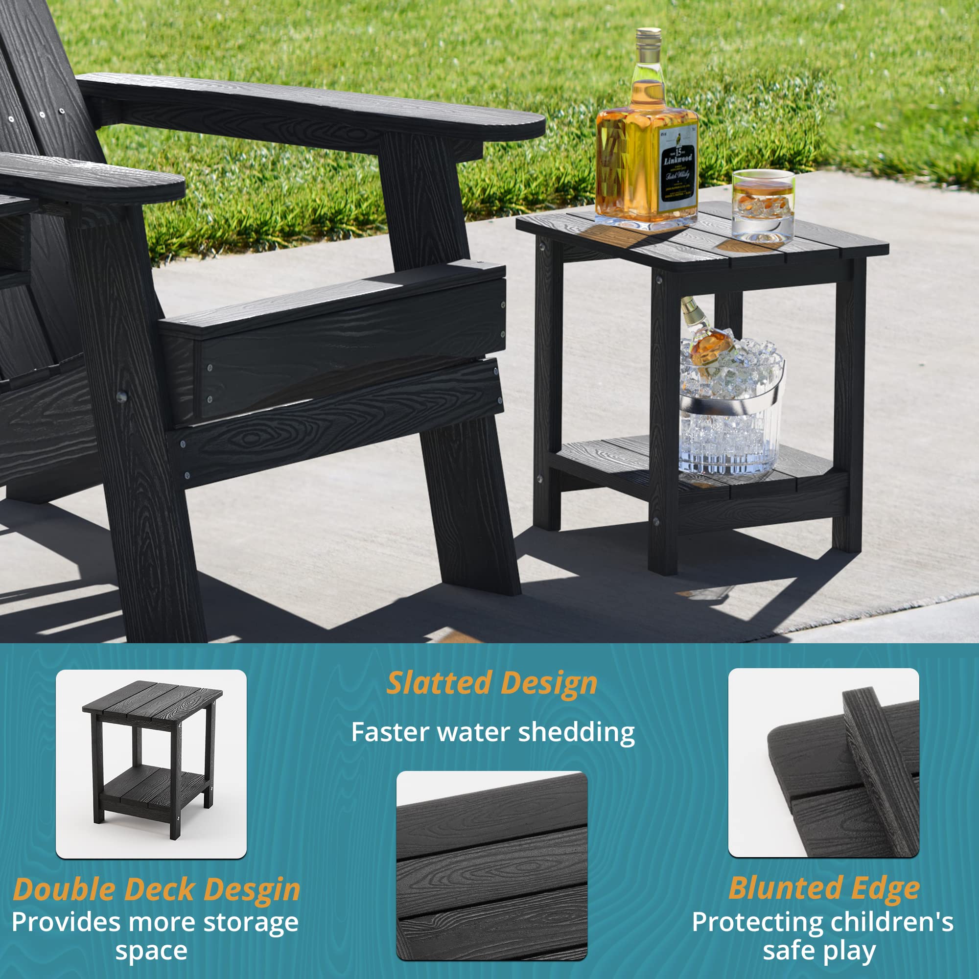 LUE BONA easy-assembly outdoor table installs in minutes.