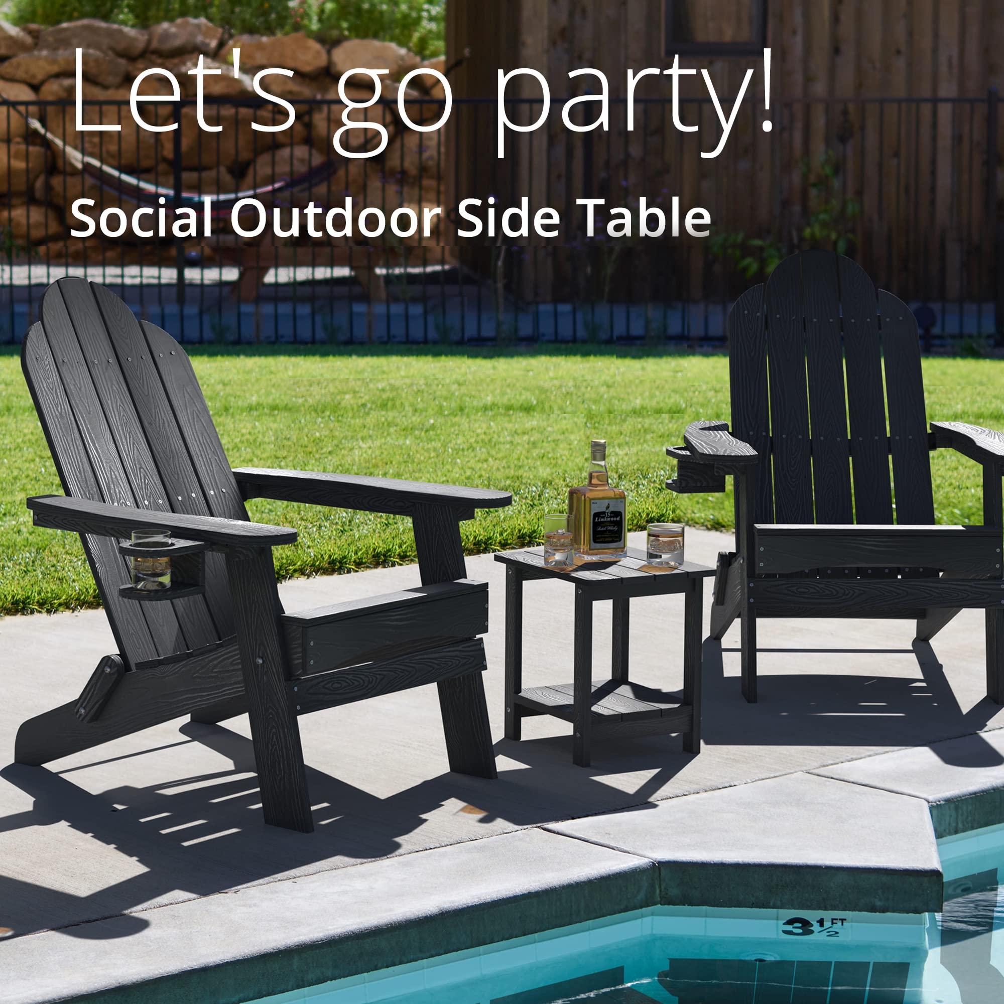 LUE BONA indoor-outdoor table complements living spaces and patios.