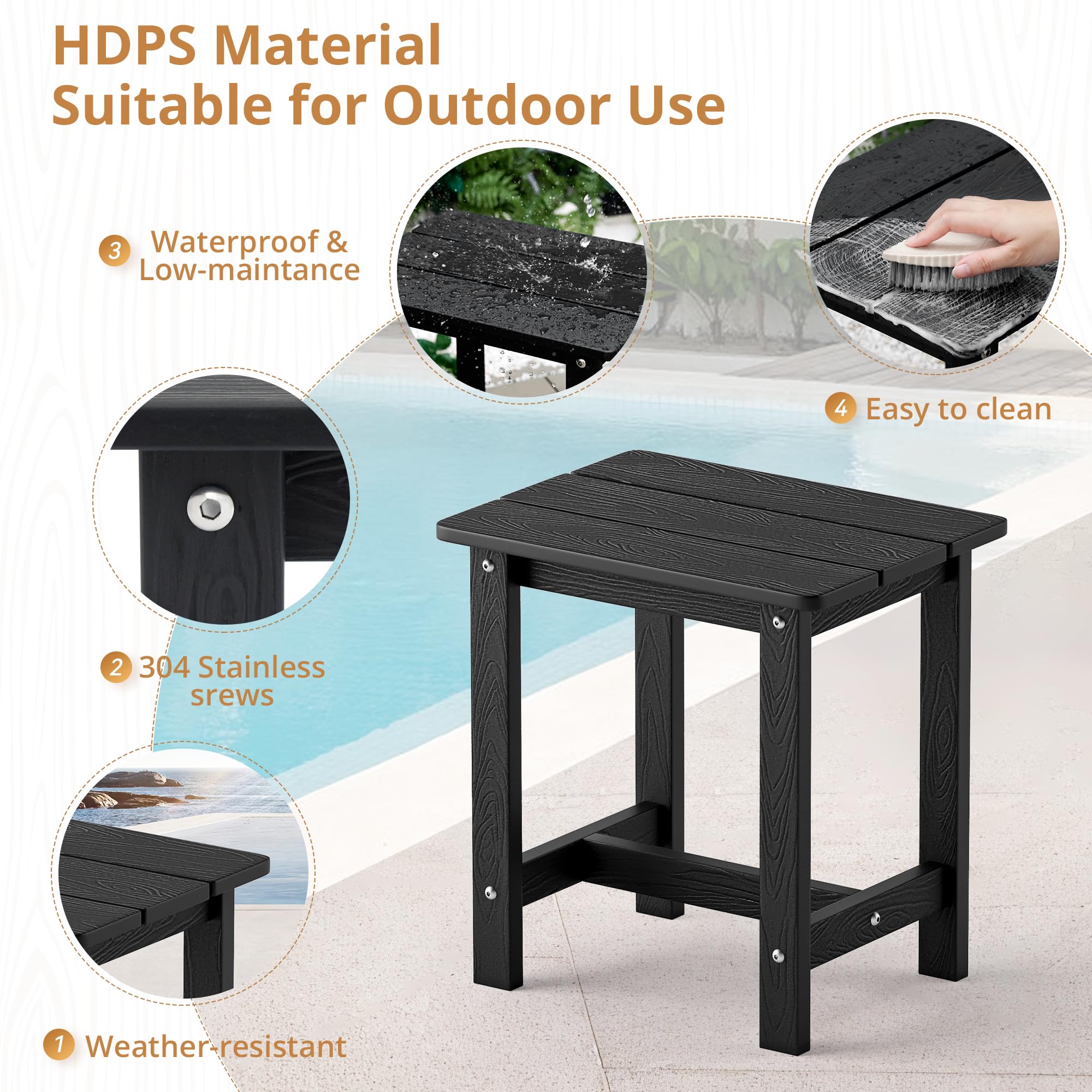LUE BONA versatile indoor-outdoor use for patio, deck, or living room.