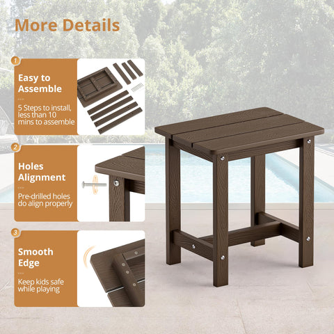 LUE BONA fade-resistant finish maintains color through seasons.